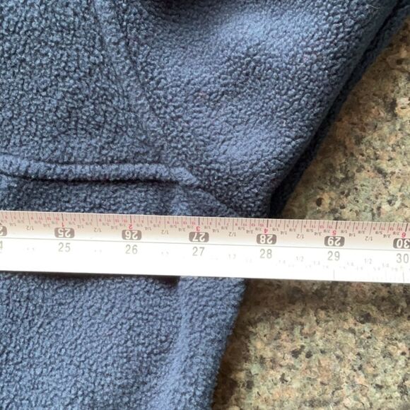 Columbia Blue Fleece Sweatshirt Women XXL Full Zipper Waist Cinch Polyester - Picture 8 of 9
